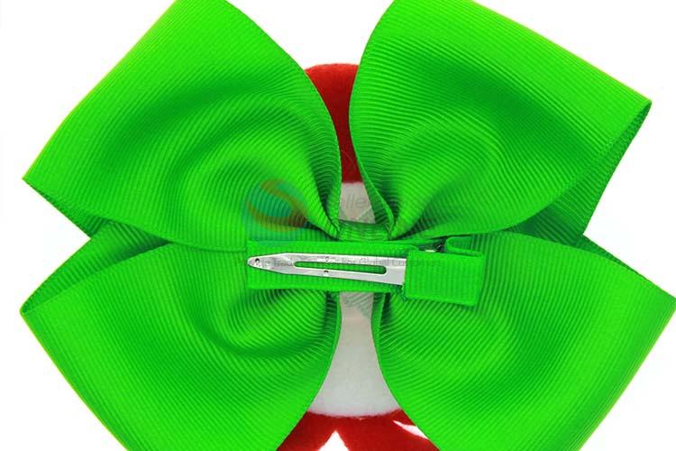 Custom Festival Decoration Colorful Christmas Bowknot Hairpin