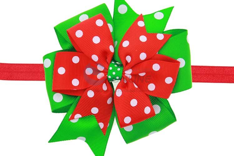 Wholesale Handmade Bowknot Christmas Hair Band Cheap Headband