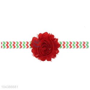 Wholesale Handmade Flower Christmas Hair Band For Baby