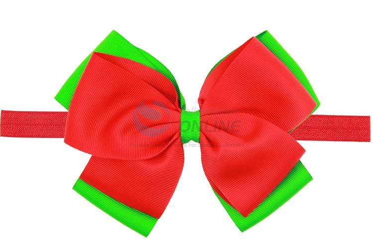 New Design Christmas Hair Band Colorful Hair Ribbon For Baby