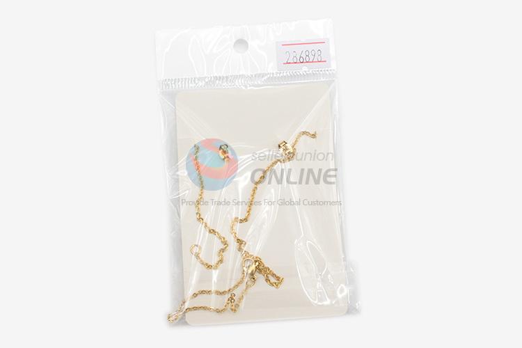 Popular promotional women stainless steel cat necklace&earrings set