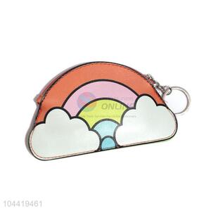 Recent design popular pvc rainbow printing coin bag