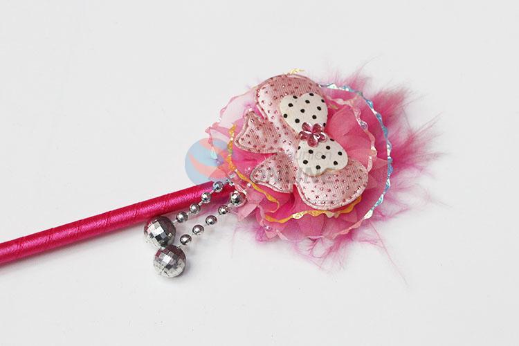 New Arrival Plastic Ball-point Pen with Flower Top