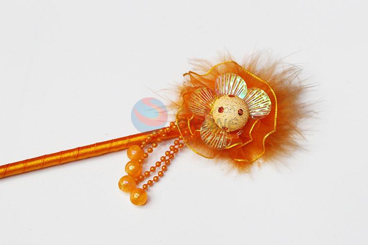 Promotional Gift Plastic Ball-point Pen with Flower Top