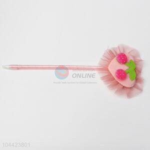 Pretty Cute Cartoon Lovely Ball Point Pen with Heart Top