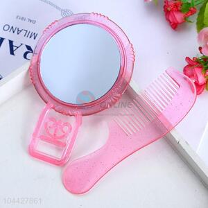 Top grade custom plastic mirror&comb set