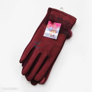 Recent Design Female Gloves Women's Winter Outdoor Full Fingers Mittens Glove