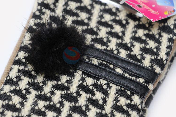 China Factory Winter Women Warm Mitten Fashion Gloves