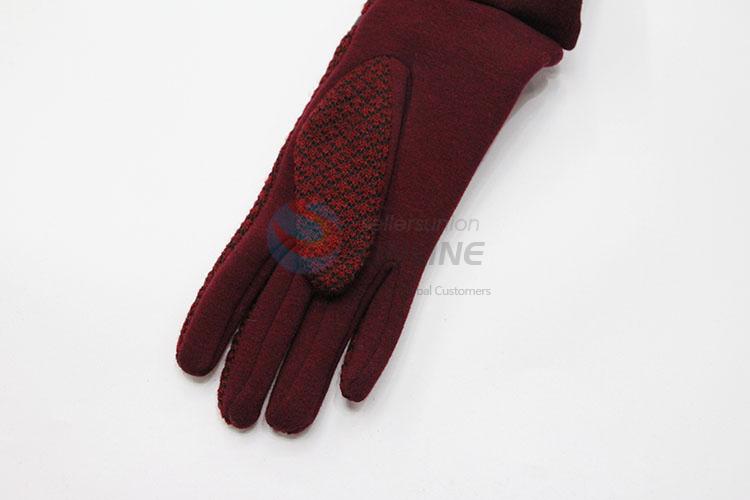 Popular Promotional Female Gloves Women's Winter Outdoor Full Fingers Mittens Glove