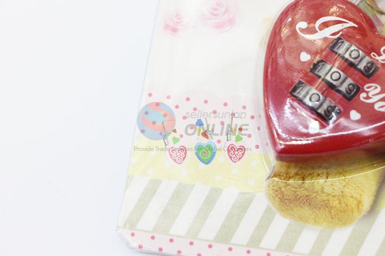 Factory Supply Heart Shaped Password Mini Luggage Number Lock