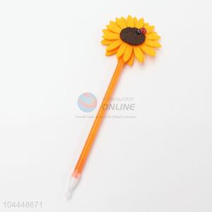 Sunflower Design Plastic Ballpoint Pen