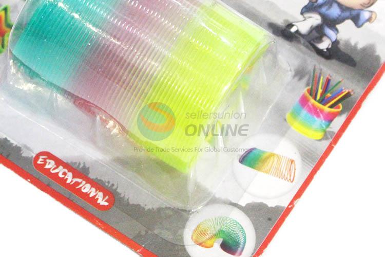 Popular Colorful Plastic Slinky Rainbow Spring For Kids