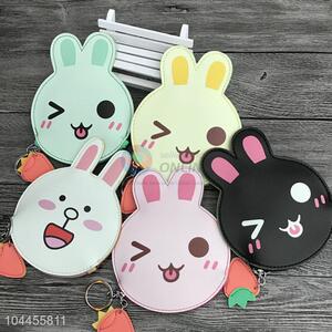 Rabbit Design Funny Women Portable Semi Pu Leather Wallet