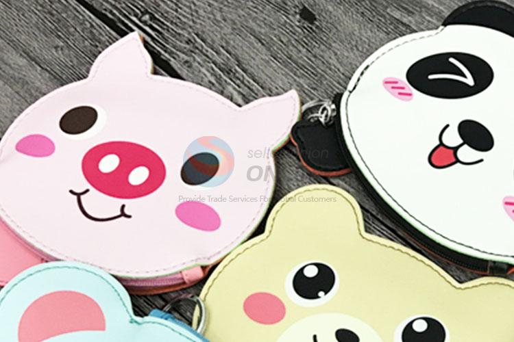 Lovely Animal Design Women Semi Pu Leather Wallet Coin Bag