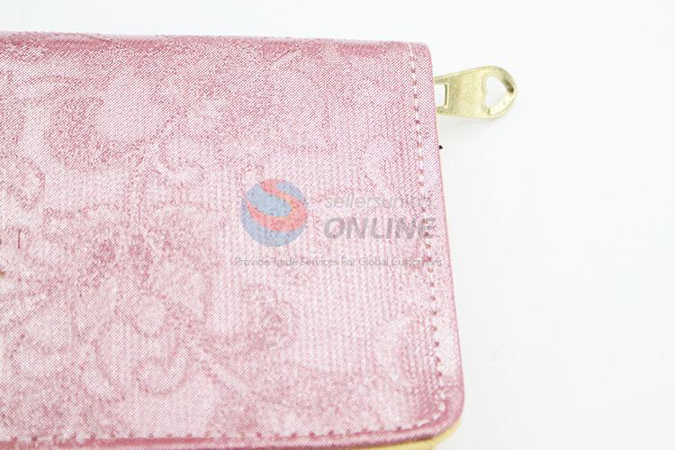 High Quality Fashion Women Semi Pu Leather Long Design Wallet