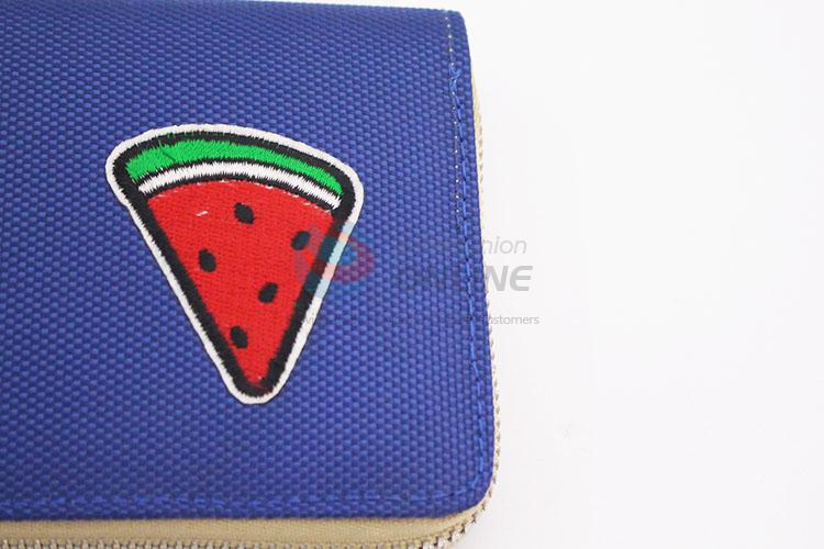 Fruit Pattern Fashion Women Girl Semi Pu Leather Long Wallet