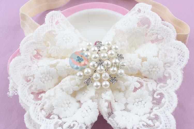 New Fashion High Quality Lace Lovely Bowknot Headband For Baby