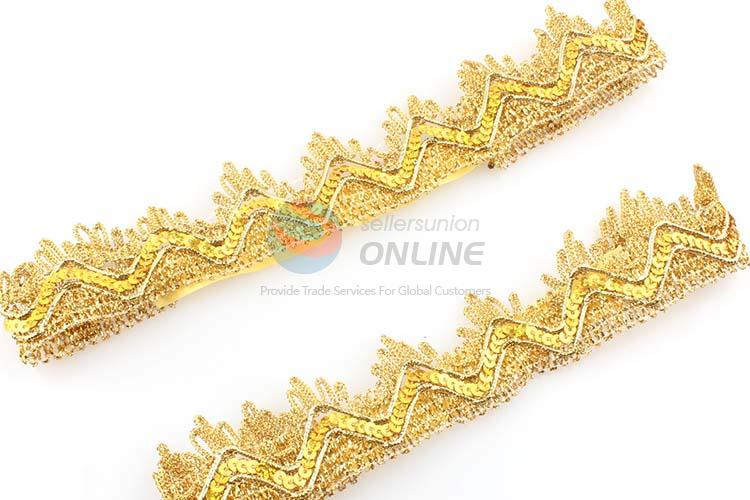 Customized New Arrival Gold Crown Baby Headband