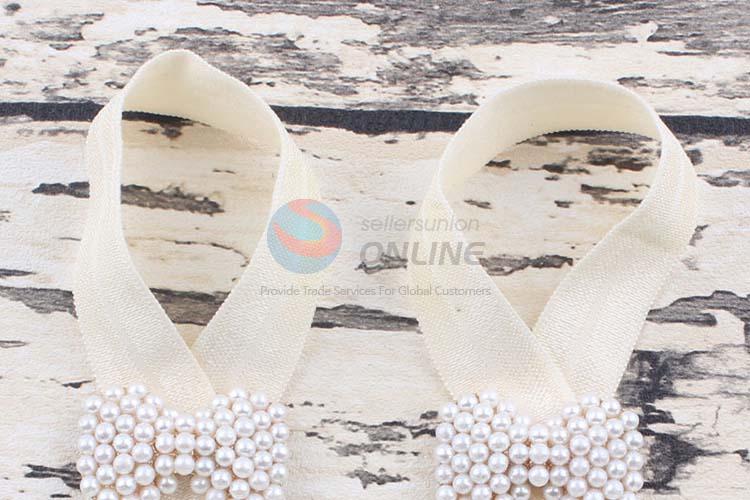 Best Quality Good Sale Pearl Bowknot Foot Ornaments