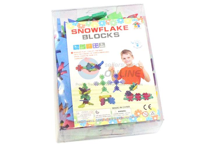 New Arrival 144 Pieces Triangle Snowflake Blocks Best Kids Toy