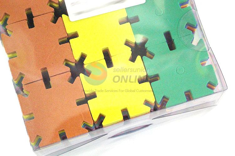 Wholesale Colorful 144 Pieces Square Snowflake Blocks DIY Toy