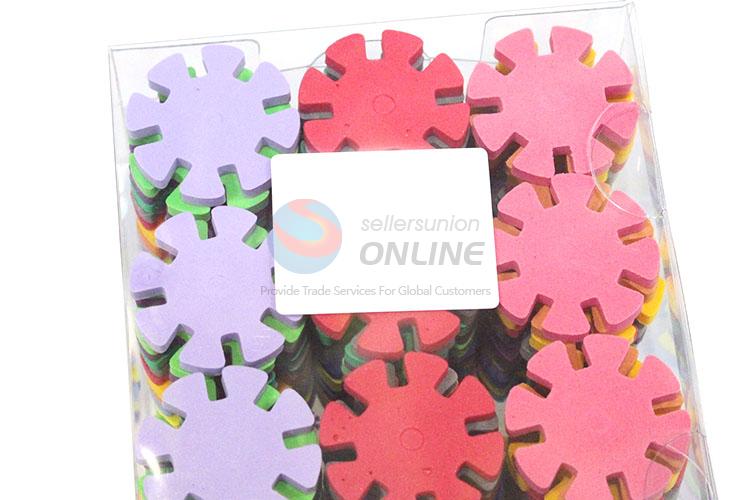 Best Quality Colorful Plastic 144 Pieces Snowflake Blocks For Children