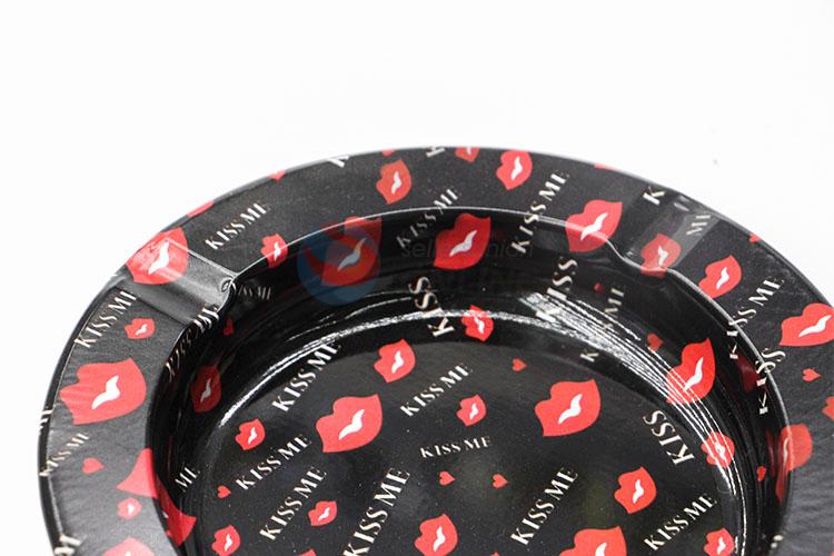 Fashion Style Round Cigarette Ash Tin Box