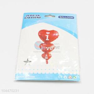 High Quality Golden,Silver Red Heart Shaped Foil Balloon