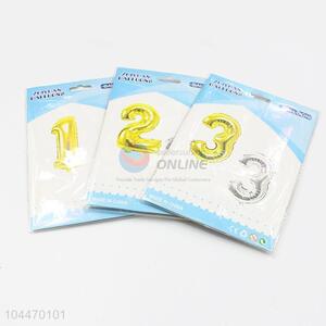 Factory Direct Hot Sale Gold Numbers Foil Balloon