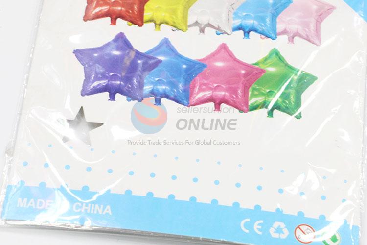 Colorful Star Shaped Air Balloons for Birthday Party Decorations