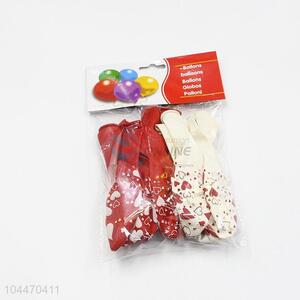 Party Supplies White and Red Color Foil Balloons