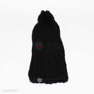 High Quality Black Soft Knitting Hat