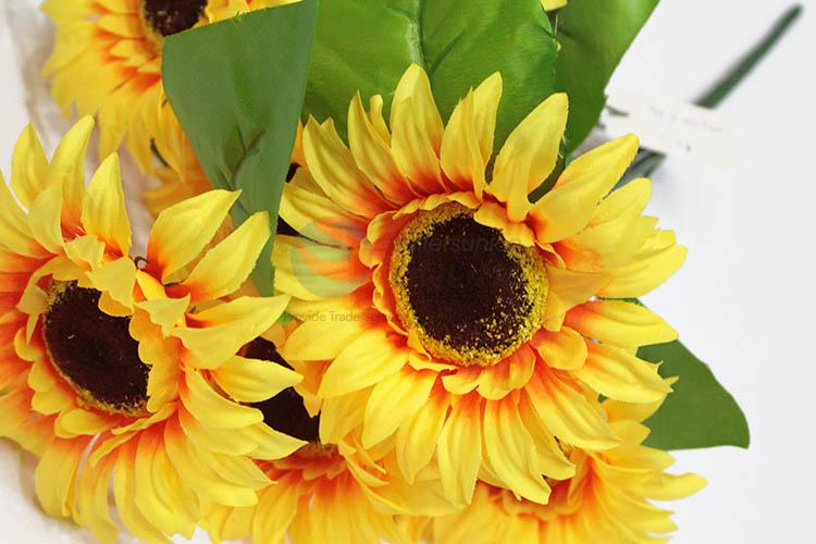 Recent design popular fake bouquet artificial sunflower