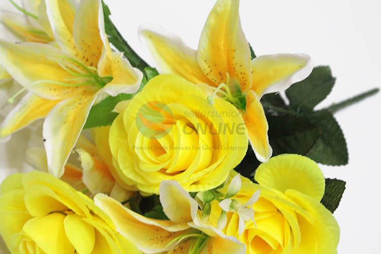 China wholesale promotional fake bouquet artificial combined flower