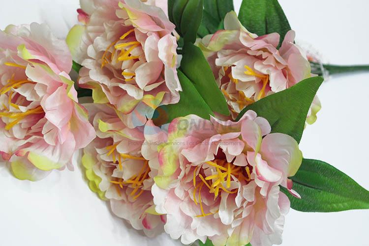 Cheap high quality fake bouquet artificial peony