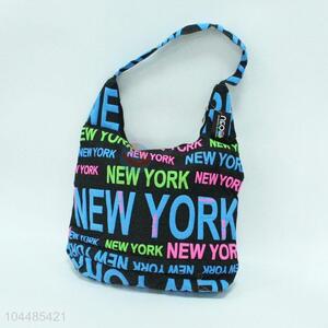 Women fashion letter printing single-shoulder canvas bag