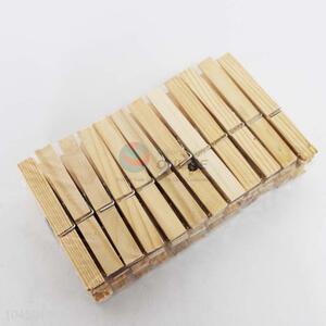 Wholesale promotional 24pcs wooden clothes pegs