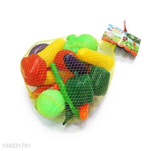 New Design Plastic 20 Pieces Simulation Vegetable Toy Set