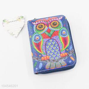 Ladies pu leather purse latest design zipper coin purse