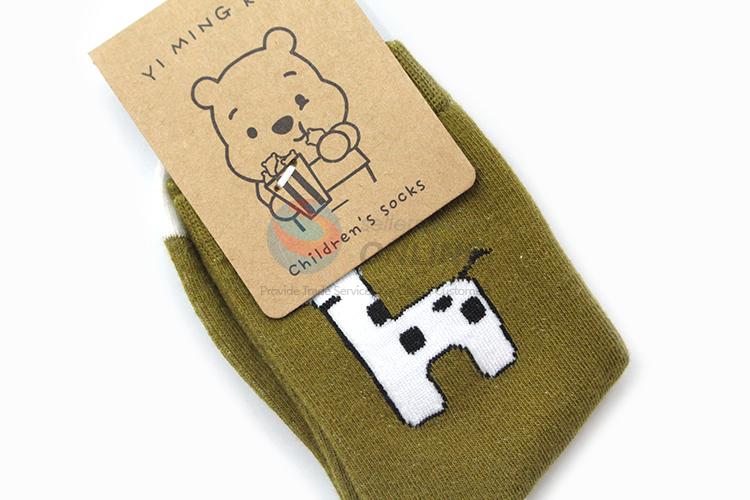 Wholesale promotional custom printed children cotton socks