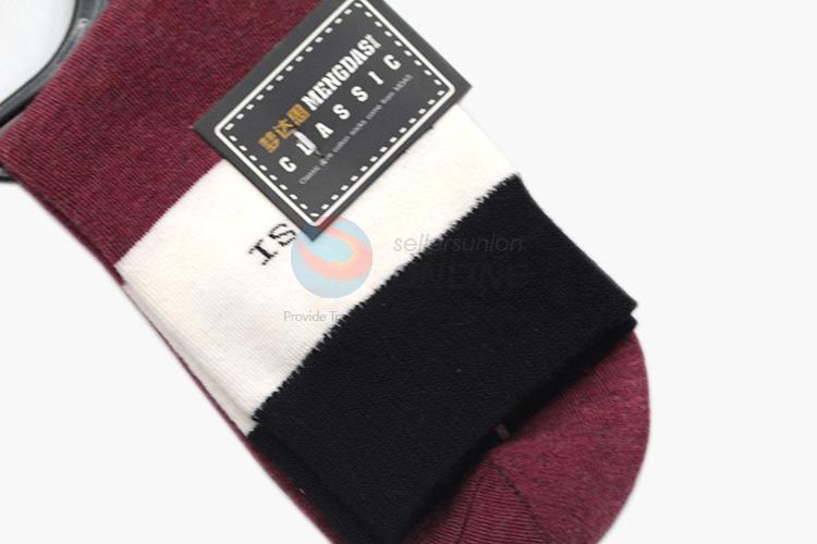 Wholesale good quality printed thickened men cotton socks