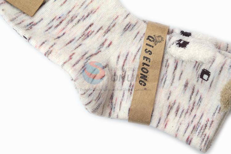 Good quality top sale printed children cotton socks