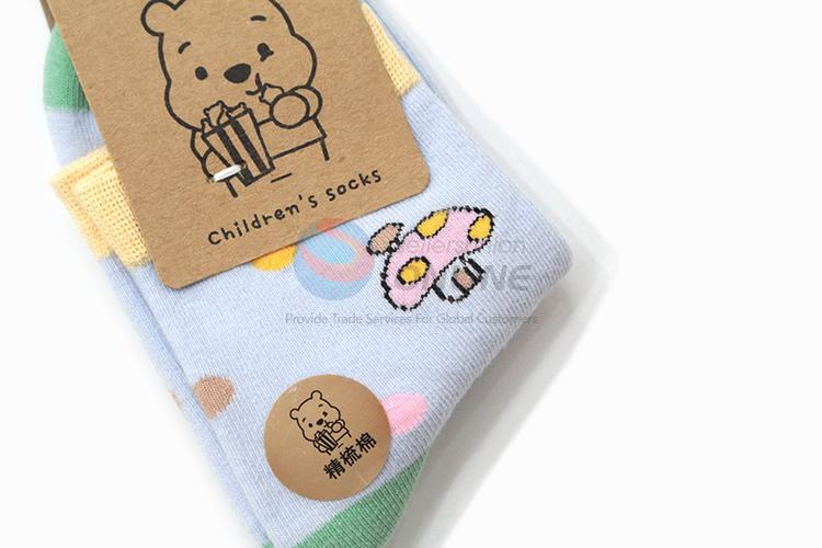 Competitive price hot selling printed children cotton socks