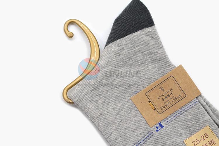 Factory promotional good quality printed thickened men cotton socks
