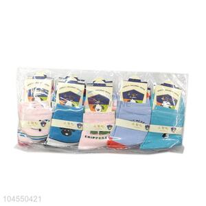 Factory wholesale popular printed children cotton socks