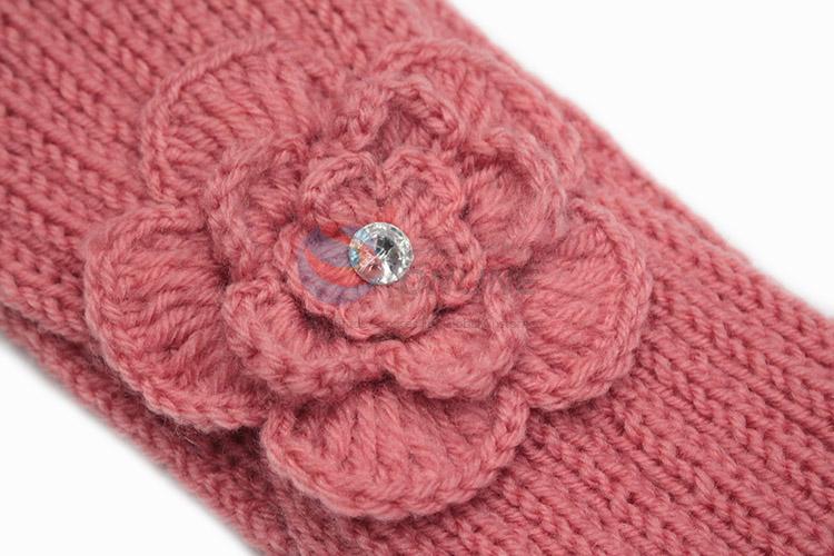 Hot selling knitted flower headband for winter