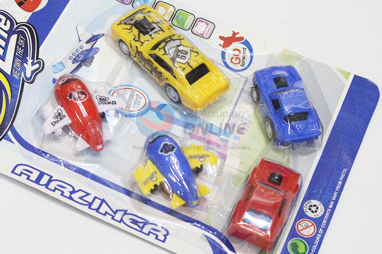 Wholesale Cheap Plastic Toy Vehicle Pull Back Car and Plane Toy