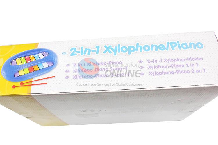 Good Quality Colorful 2 In 1 Xylophoner Kids Piano