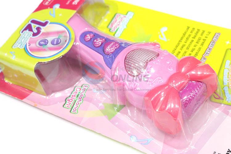 Cute Design Colorful Funny Microphone With Button For Children