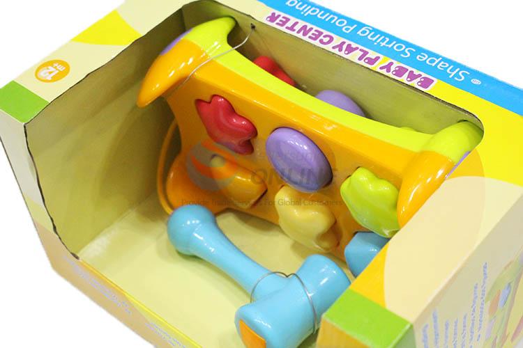 Custom Plastic Baby Initiation Toy Funny Shape Sortie Pounding Game Toy